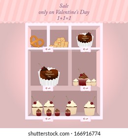 Sale on  Valentine day