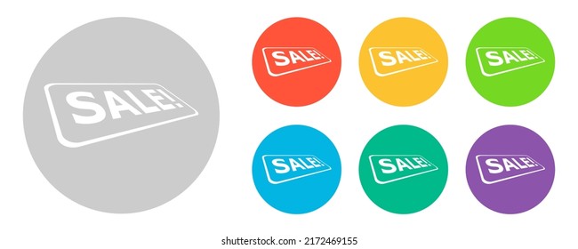 Sale on a white background. Vector illustration.