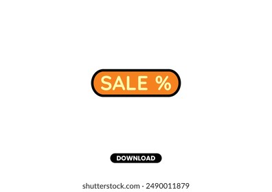 Sale outline vector icon concept. Eps