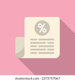 Sale paper icon flat vector. Digital mix. Price market