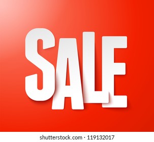 Sale paper. Vector.