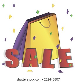 Sale party vector illustration