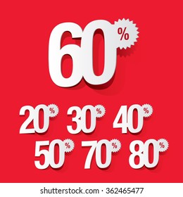 Sale percents tag set