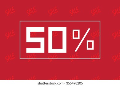 Sale percents. Vector.