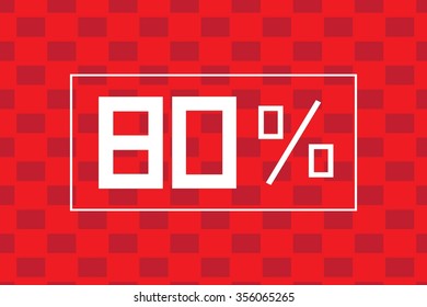 Sale percents. Vector.