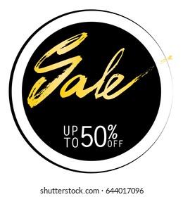 Sale phrase advertising vector vectoring, isolated on white background vector illustration for shop and market