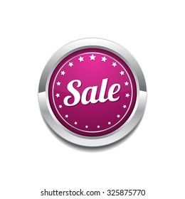 Sale Pink Vector Button Icon