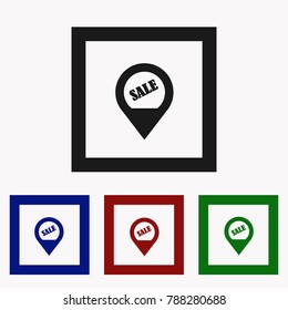 Sale pointer tag icons. Discount special offer symbols. Vector