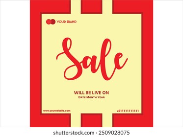sale post design vector illustration 