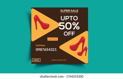 Sale Post Web Banner Design