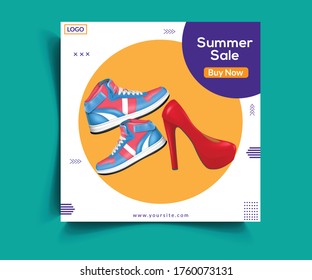 Sale Post Web Banner Template Design