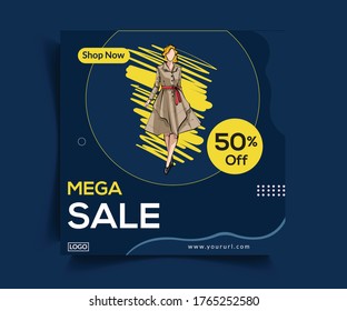 Sale Post Web Banner Template