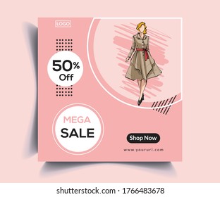 Sale Post Web Banner Template