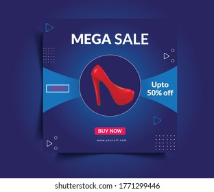 Sale Post Web Banner Template Design