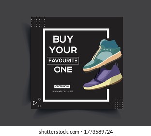 Sale Post Web Banner Template Design