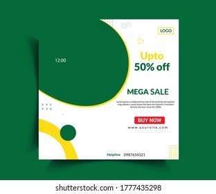 Sale Post Web Banner Template Design