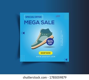Sale Post Web Banner Template Design