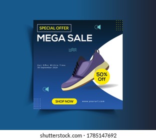 Sale Post Web Banner Template Design