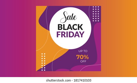 Sale poster of black friday