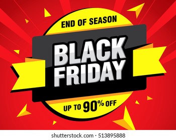 Sale poster of black friday