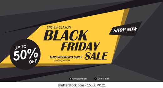 Sale Poster Of Black Friday For Social Media