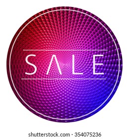 Sale poster. Colorful vector background.