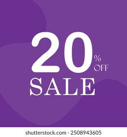 sale poster design 20% off color design background 