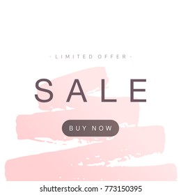 Sale poster design. Paint texture. Vector illustration 
