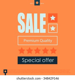  Sale Poster. End of Season, Clearance Sale,vector illustration