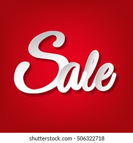 Sale Poster, With Gradient Mesh, Vector Illustration