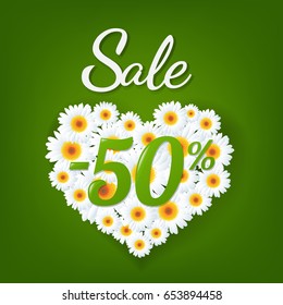 Sale Poster Gradient Mesh, Vector Illustration