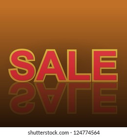 Sale poster with percent discount