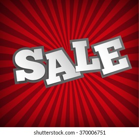 Sale poster with percent discount