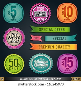 Sale poster retro 70's 80's style with geometric shapes. Super big Sale vintage vector illustration. Vector background in retro style easy editable for Your design.