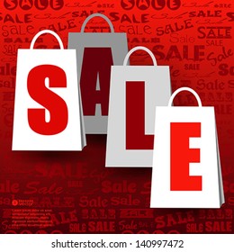 Sale poster.  Vector eps 10 illustration.
