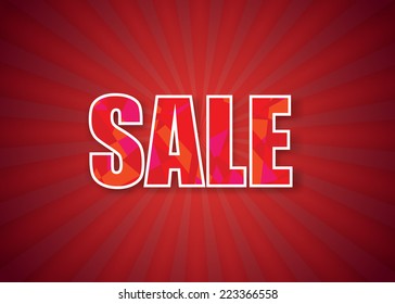 Sale poster. vector illustration. 