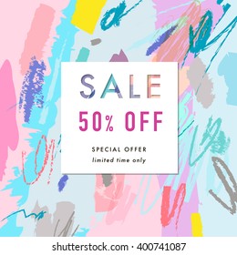 Cartel de venta. Ilustración del vector