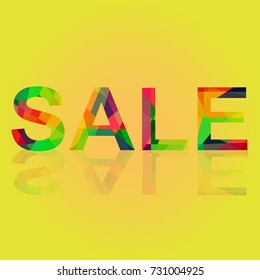 Sale poster. Vector illustration