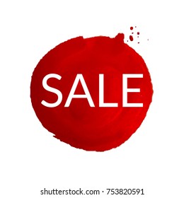 Cartel de venta, ilustración vectorial