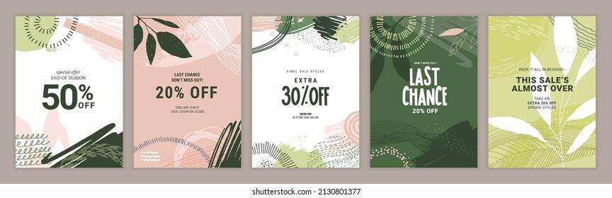 Sale posters design template. Vector illustrations for shopping, e-commerce, social media posts, internet ads, marketing, web banners.