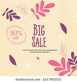Sale posters design template. Vector illustrations for shopping 