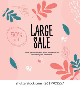 Sale posters design template. Vector illustrations for shopping 