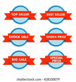 Sale and price business marketing label , vector illustrator design