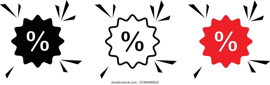 sale price stickers and labels, star and rosette, sunburst, callout and splash, stamp and tag badges. 