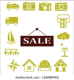 Sale, price tag icon. Sign isolated on white background. Vector flat design illustration