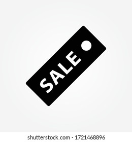 Sale, price tag icon. Sign isolated on white background. Vector flat design illustration