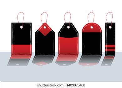 Sale price tag set, Discount label, vector illustration eps10