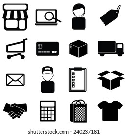 Sale process icons.