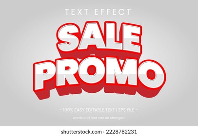 sale promo 3d looks text effect design. Use graphic style panel use this text effect.