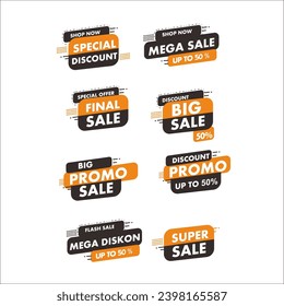SALE PROMO DISCOUNT VECTOR CARTOON
